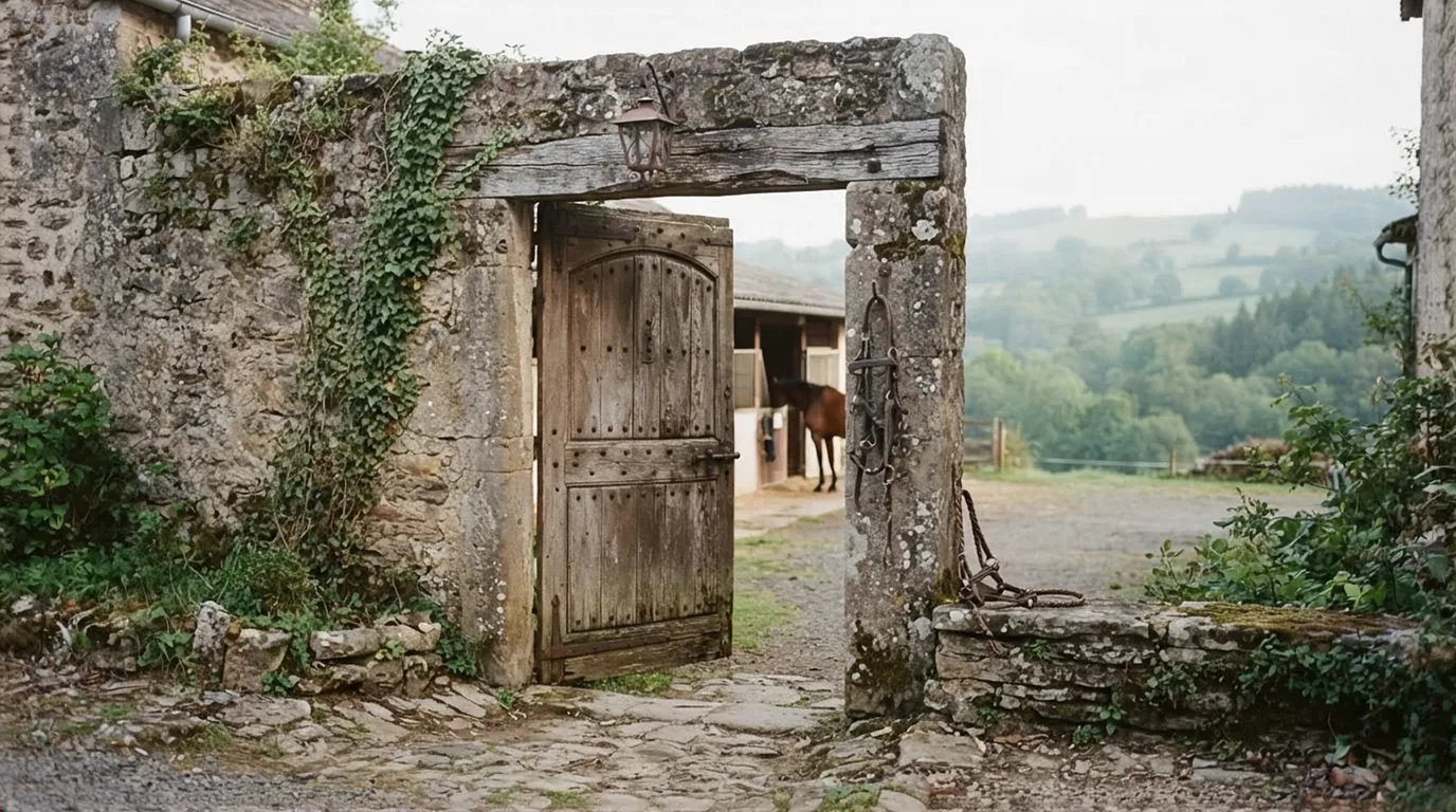 Entrée du Les Écuries de Cordelas, centre équestre à Panazol