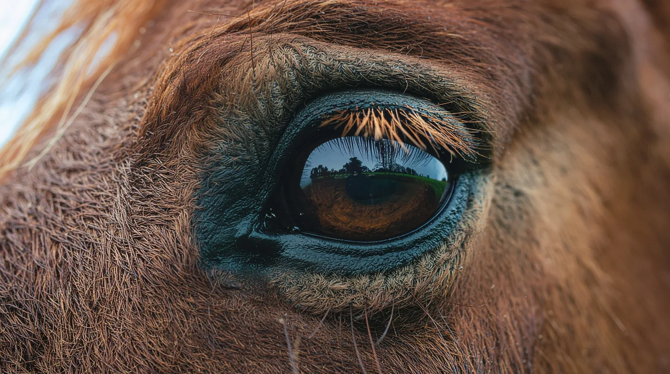 Un regard de cheval au Les Écuries de Cordelas, Panazol